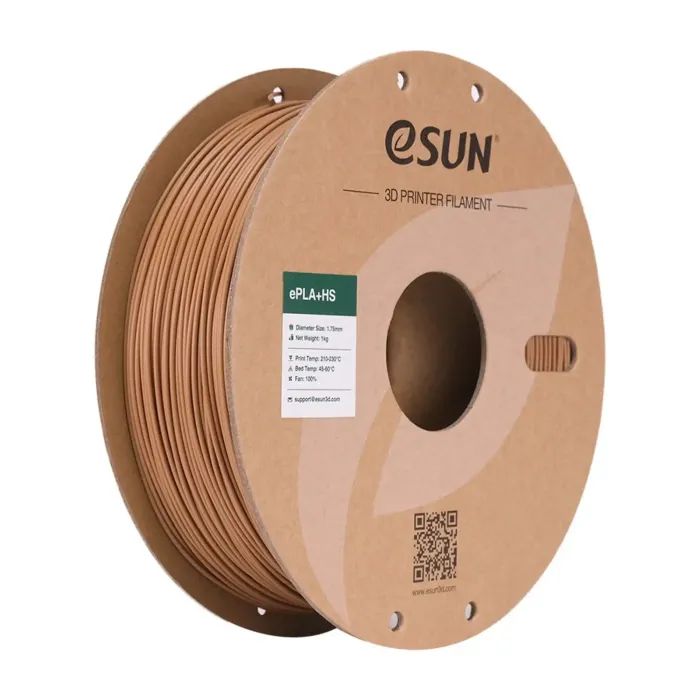 Пластик для 3D-принтера eSUN ePLA+HS, 1,75мм, 1кг, brown light (EPLA+HS-P175LC1)