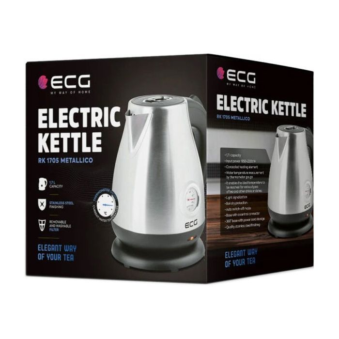 Электрочайник ECG RK 1705 Metallico Rosso изображение 9