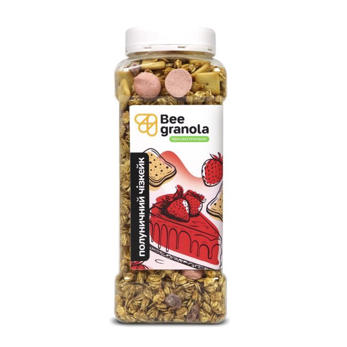 Гранола Bee Granola Клубничный чизкейк 1 кг (4820228430689)