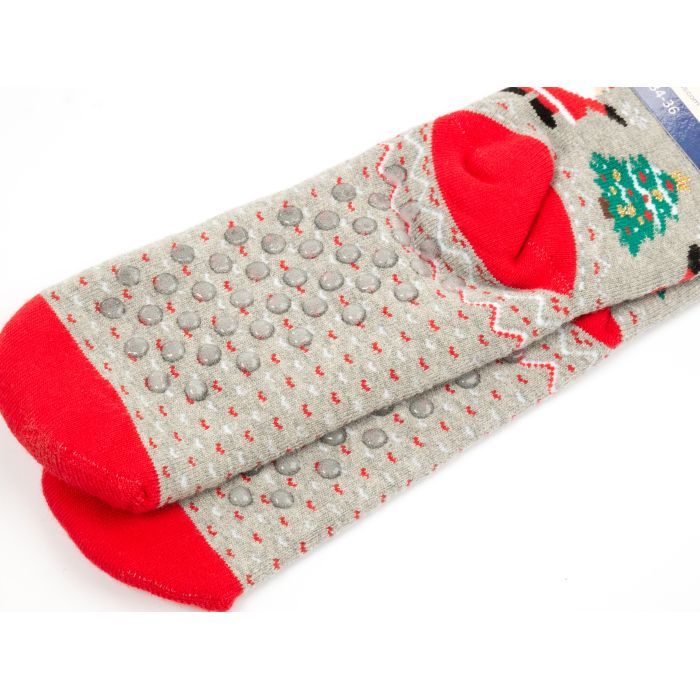 Носки детские Bross новогодние махровые (10436-8-10-gray) изображение 3