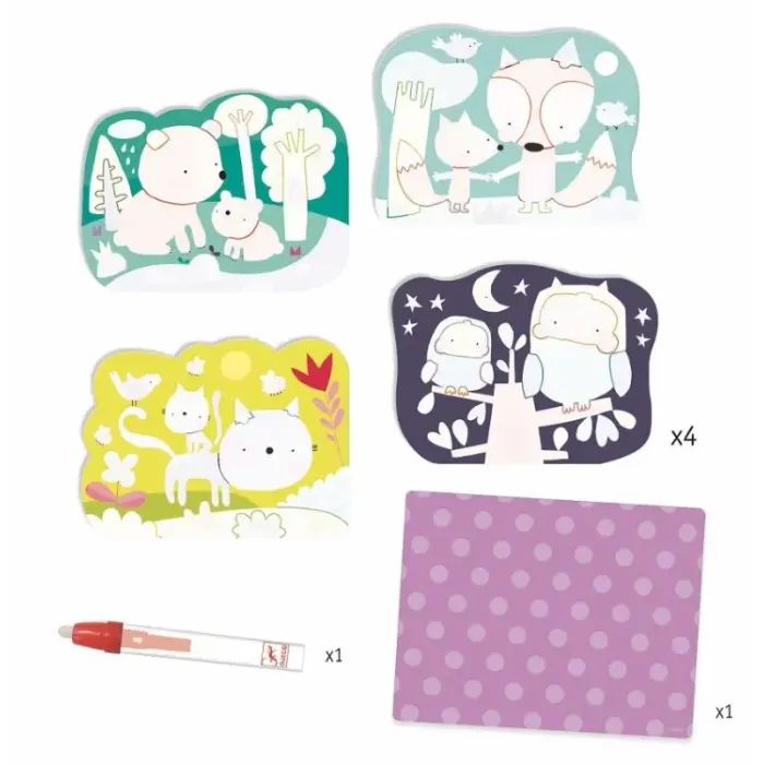 Набір для творчості Djeco Малювання водою Що заховано у лісі (DJ09064) зображення 2