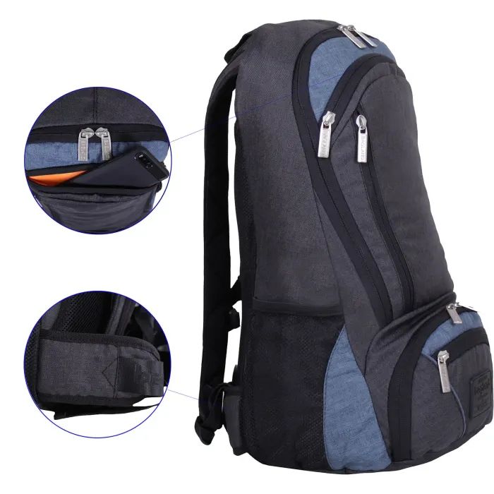 Рюкзак для ноутбука Bagland 15.6" Granite 23L black /silver 00120169 (70711281) изображение 4