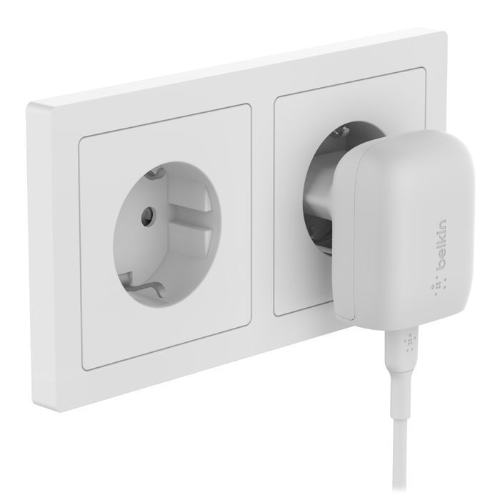 Зарядное устройство Belkin 20W USB-C PD PPS white (WCA006VFWH) изображение 8