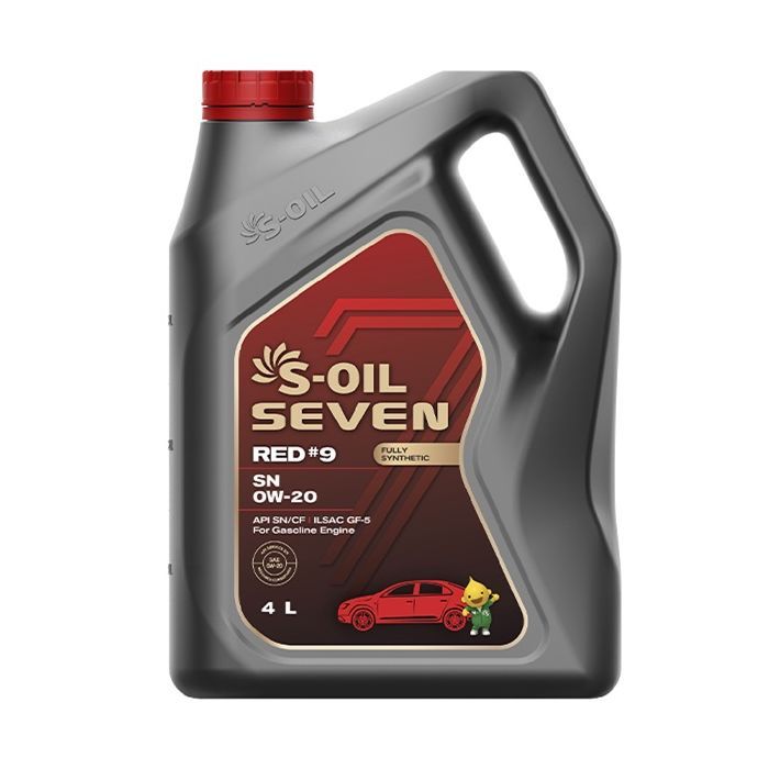 Моторное масло S-OIL SEVEN RED 9 SN 0W-20, 4л (SNR0204)