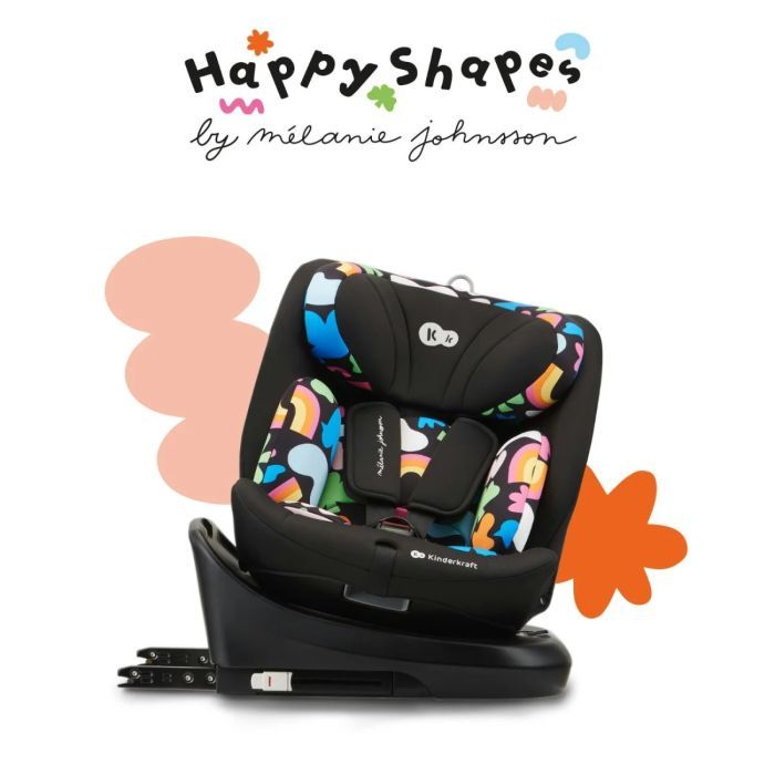 Автокресло Kinderkraft i-Grow i-Size Happy Shapes (KCIGRO00HAP0000) (5902533925469) изображение 6