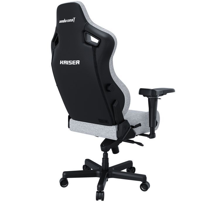 Кресло игровое Anda Seat Kaiser 4 Fabric Size L Black (AD12YDDC-L-20-B-CF) изображение 4