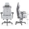 Крісло ігрове Anda Seat Kaiser 4 Fabric Size L Grey (AD12YDDC-L-20-G-CF) зображення 8