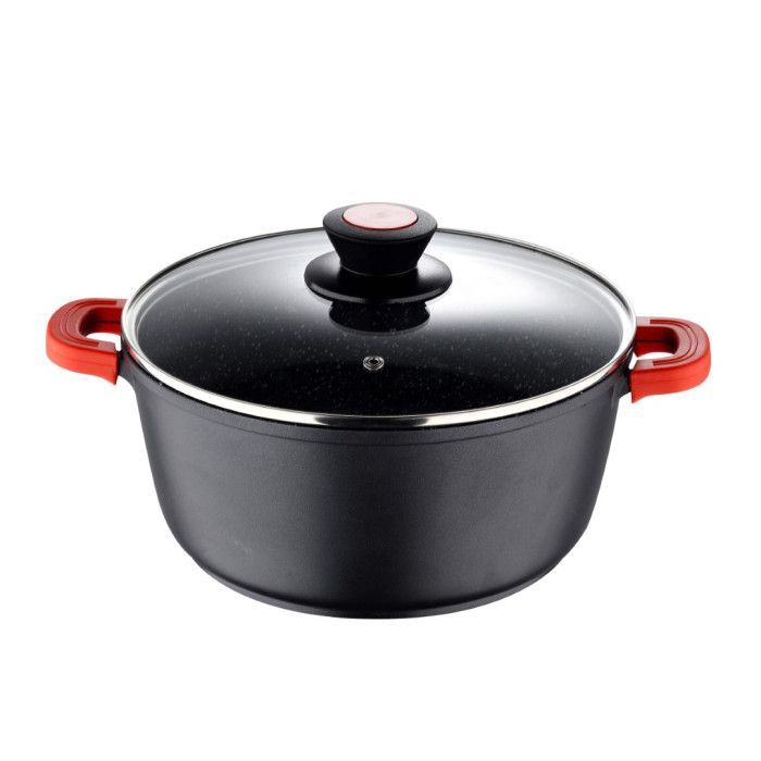 Кастрюля Bergner Chroma, з кришкою 24 см, 5 л (BG-30115-BK) изображение 2