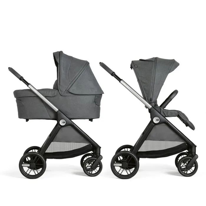 Коляска Chicco 2 в 1 Bellagio Темно-сіра (2900990878017) (87136.45.01)