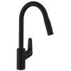 Смеситель Hansgrohe Focus M41 KM240, чорний матовий (31815670)