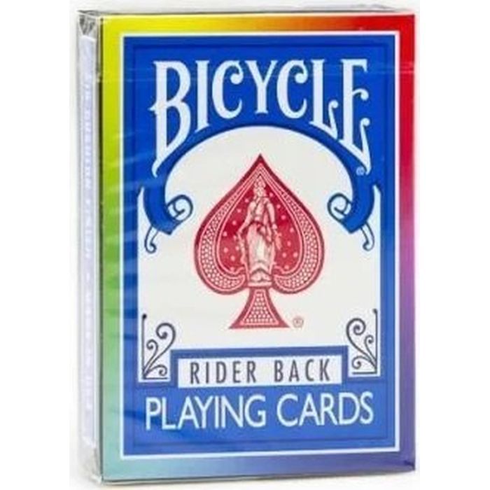 Карты игральные Bicycle Rainbow (black) (02346)