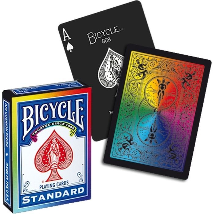 Карты игральные Bicycle Rainbow (black) (02346) изображение 3