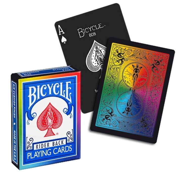 Карты игральные Bicycle Rainbow (black) (02346) изображение 6