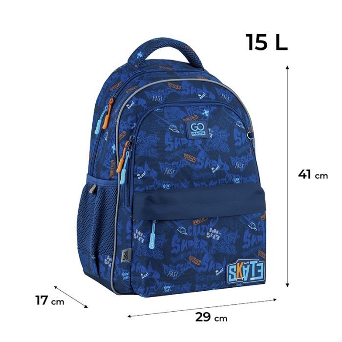 Рюкзак шкільний GoPack Education 182M Crazy Skate (GO25-182M-7) зображення 2