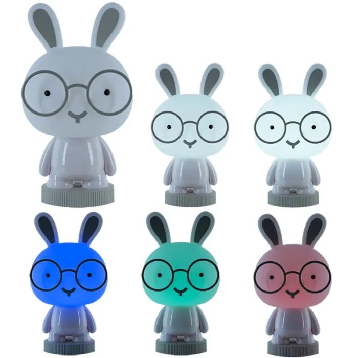 Ночник Kite Светильник LED с аккумулятором Bunny, голубой (K24-490-1-3) изображение 4
