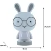 Нічник Kite Світильник LED з акумулятором Bunny, білий (K24-490-1-1) зображення 6
