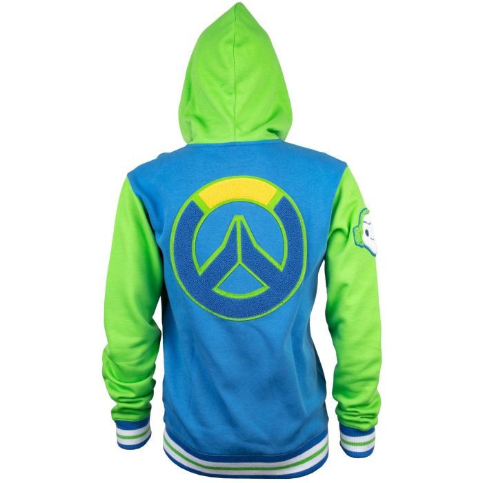 Кофта Jinx Overwatch Varsity Lucio Zip-Up Hoodie Blue/Green L (JINX-9350L) изображение 2
