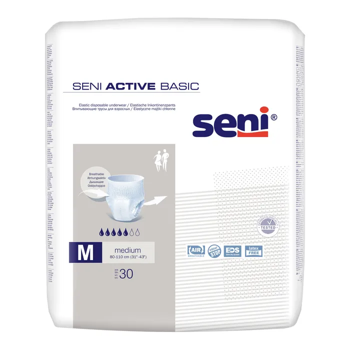 Подгузники для взрослых Seni Active Basic труси M Medium 30 шт (5900516699666)
