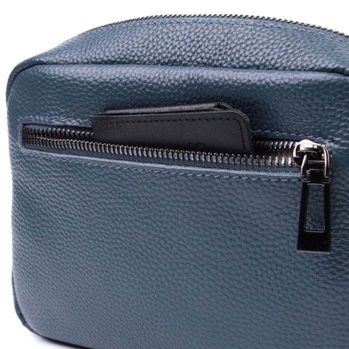 Сумка Vintage З натуральної шкіри Синя (22636) зображення 7