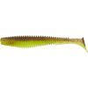 Силикон рыболовный FishUP U-Shad 4" 203 - Green Pumpkin/Flo Chartreuse (8шт/уп) (1864.11.20)