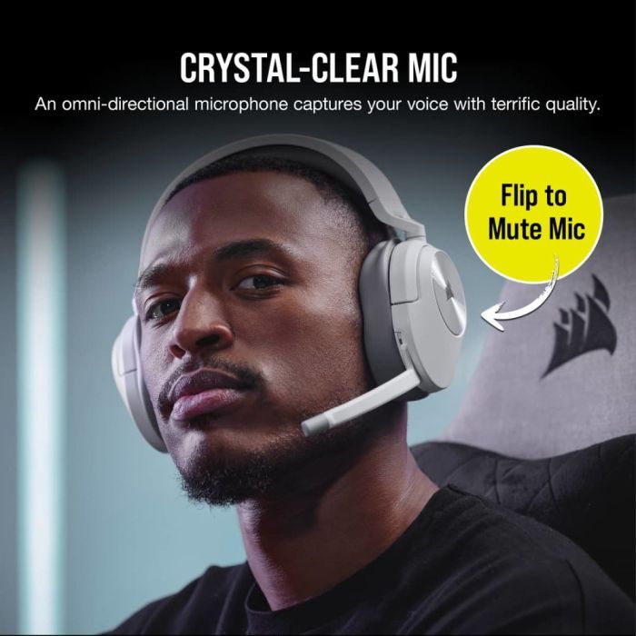 Наушники Corsair HS55 Wireless Gaming Dolby 7.1 Carbon (CA-9011280-EU) изображение 9