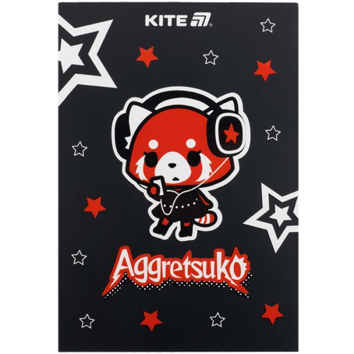 Блокнот Kite Aggretsuko A5, 50 листов, клетка (AR25-194)