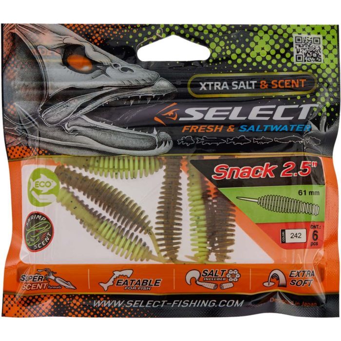 Силикон рыболовный Select Snack 2.5" 072 (6 шт/уп) (1870.39.35) изображение 2