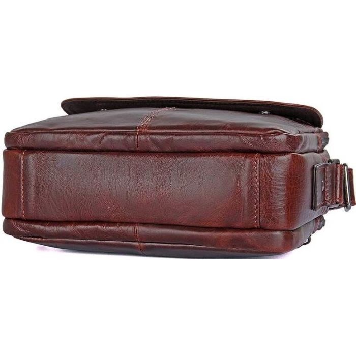 Сумка Vintage Из натуральной кожи Коричневая (14558) изображение 6