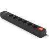 Сетевой удлинитель REAL-EL RS-PROTECT 605 3m, black (EL122300041) изображение 3