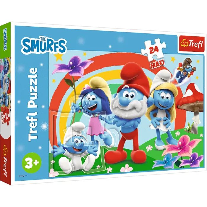 Пазл Trefl Maxi The Smurfs День смурфа 24 элемента (5900511143744)