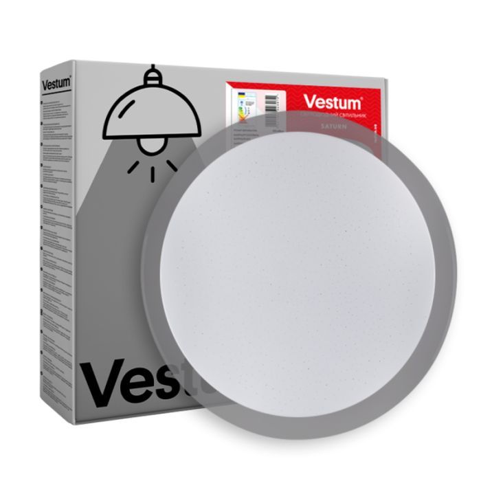 Світильник Vestum SATURN зоряне небо 30W 425*60мм 4000К (VS-90028)
