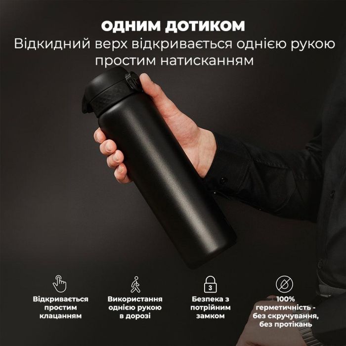 Пляшка для води ION8 OneTouch Vacuum Insulated 920 мл Periwinkle (I8TS1000PERI) зображення 2
