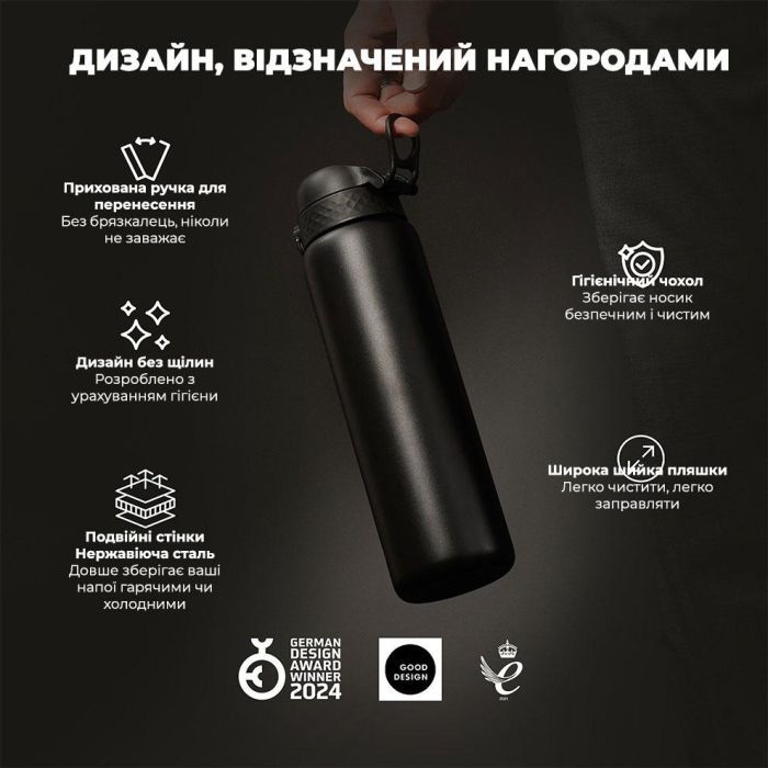 Пляшка для води ION8 OneTouch Vacuum Insulated 920 мл Periwinkle (I8TS1000PERI) зображення 4