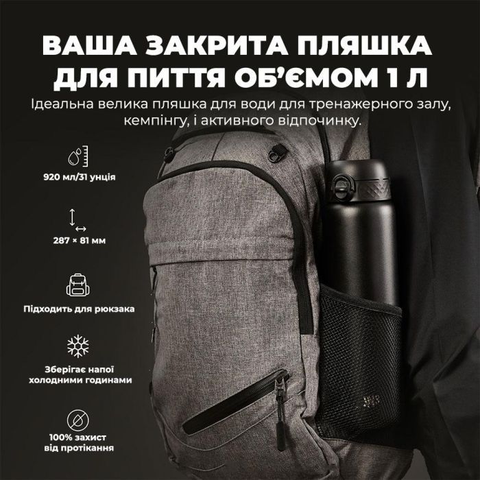 Пляшка для води ION8 OneTouch Vacuum Insulated 920 мл Periwinkle (I8TS1000PERI) зображення 5