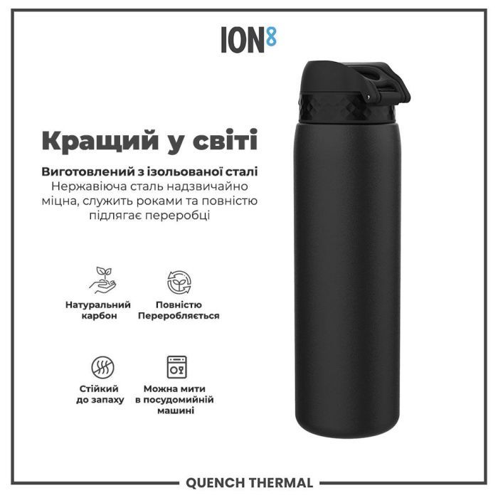 Пляшка для води ION8 OneTouch Vacuum Insulated 920 мл Periwinkle (I8TS1000PERI) зображення 6