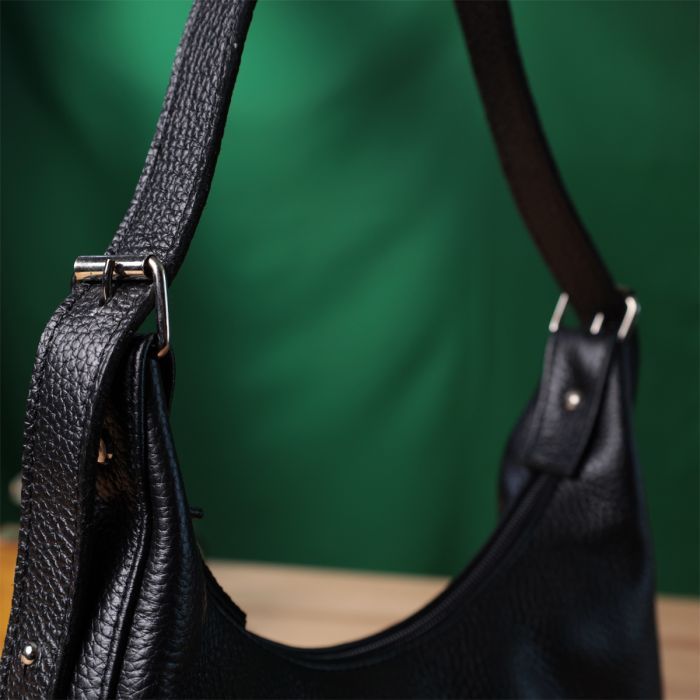 Сумка Shvigel Из зернистой натуральной кожи Черная (22833) изображение 11