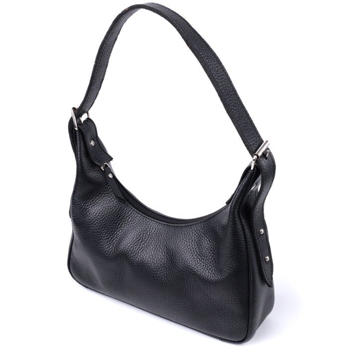 Сумка Shvigel Из зернистой натуральной кожи Черная (22833) изображение 2