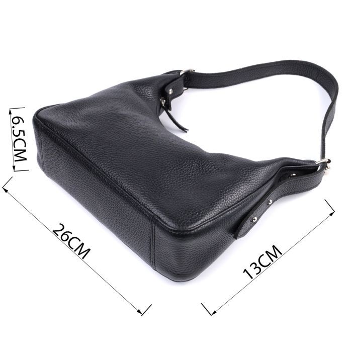 Сумка Shvigel Из зернистой натуральной кожи Черная (22833) изображение 3