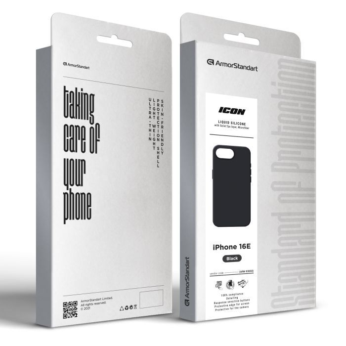 Чехол для мобильного телефона Armorstandart ICON2 Case Apple iPhone 16e Black (ARM83850) изображение 3