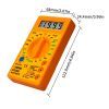 Цифровий мультиметр ANENG AN-DT830G, V, A, R, C, функція hFE (AN-DT830G) зображення 3