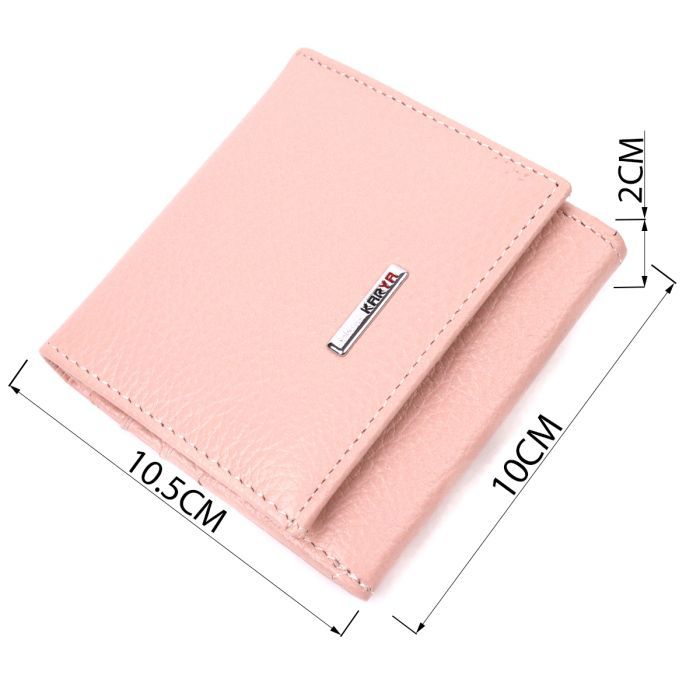 Гаманець Karya Шкіряний Пудровий (21375) зображення 3