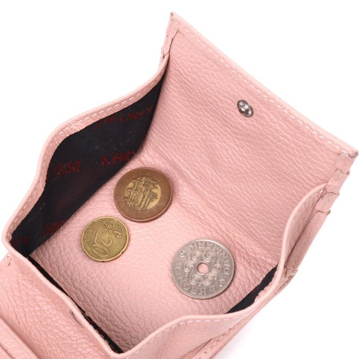 Гаманець Karya Шкіряний Пудровий (21375) зображення 7