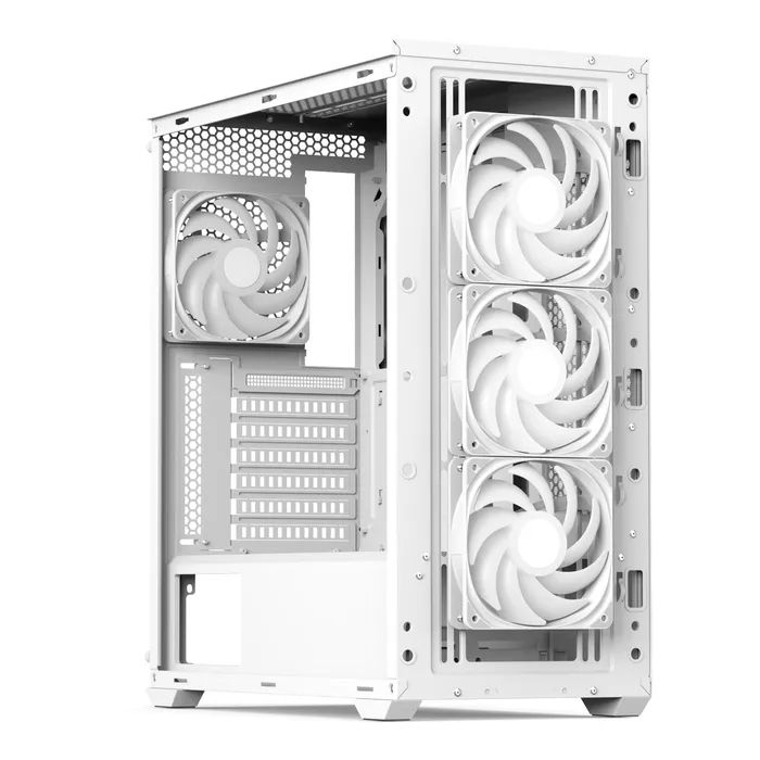 Корпус AeroCool D501A-G-WT-v2 White (ACCM-DS01043.21) изображение 5