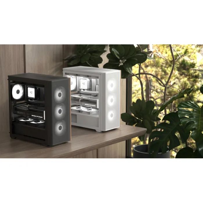 Корпус AeroCool D501A-G-WT-v2 White (ACCM-DS01043.21) изображение 7