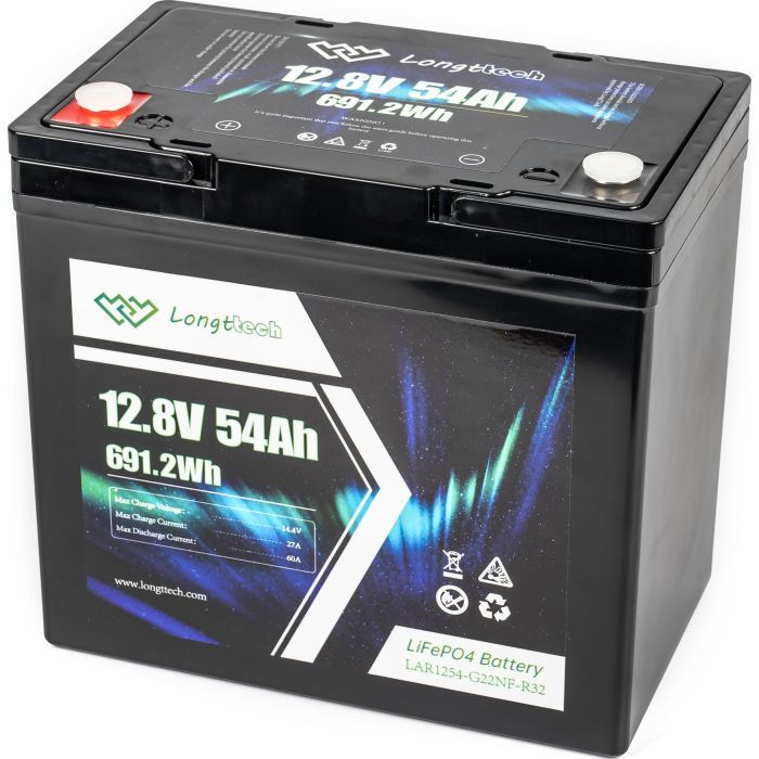 Батарея LiFePo4 Longttech 12.8V - 54Ah (LAR1254-G22NF-R32) зображення 3