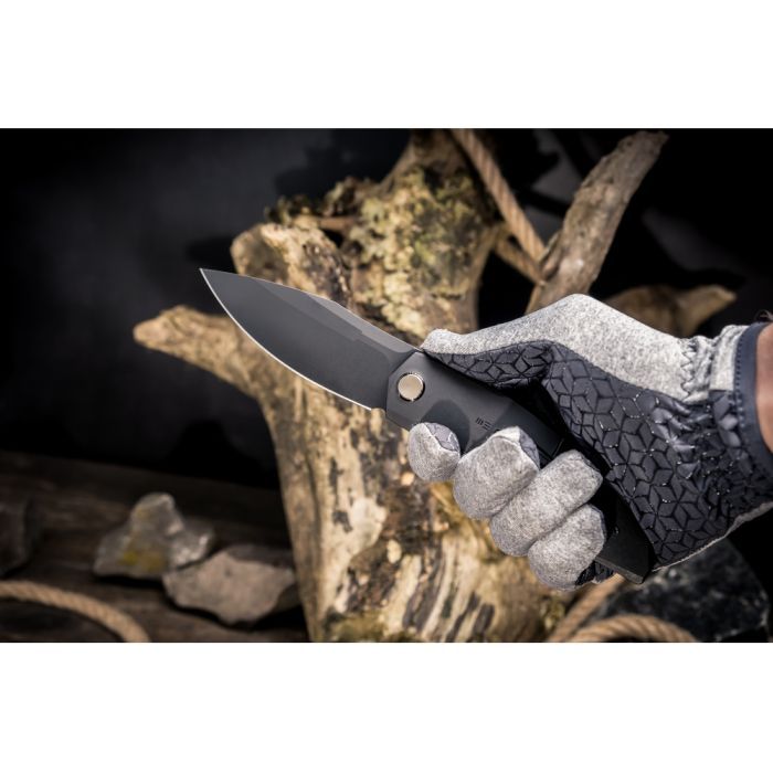 Нож Weknife Sine Wave, Black Titanium, Darkwash (WE23069B-1) изображение 12