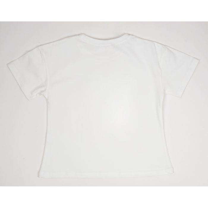 Футболка детская Breeze с цветами (21774-128G-cream) изображение 2