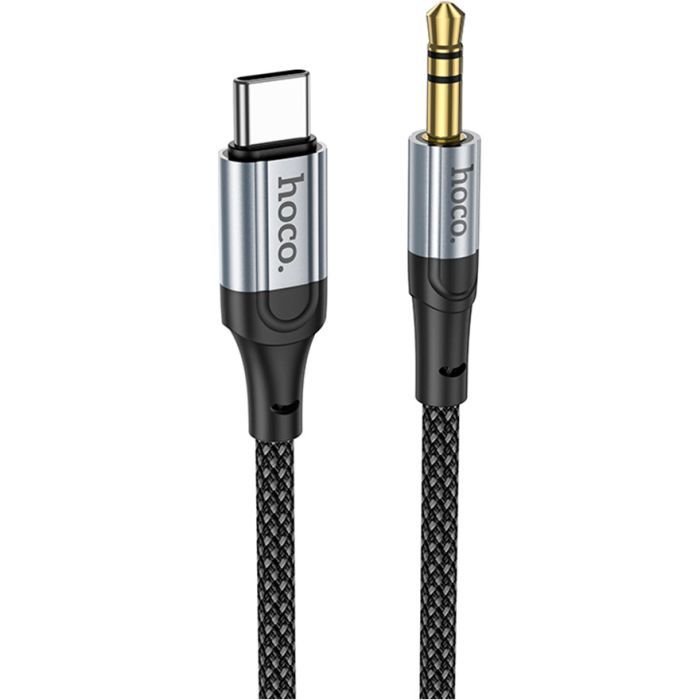 Кабель мультимедійний USB-C to 3.5mm M 1.0m Black HOCO (6942007608824) зображення 2