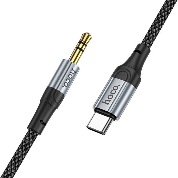 Кабель мультимедійний USB-C to 3.5mm M 1.0m Black HOCO (6942007608824) зображення 3