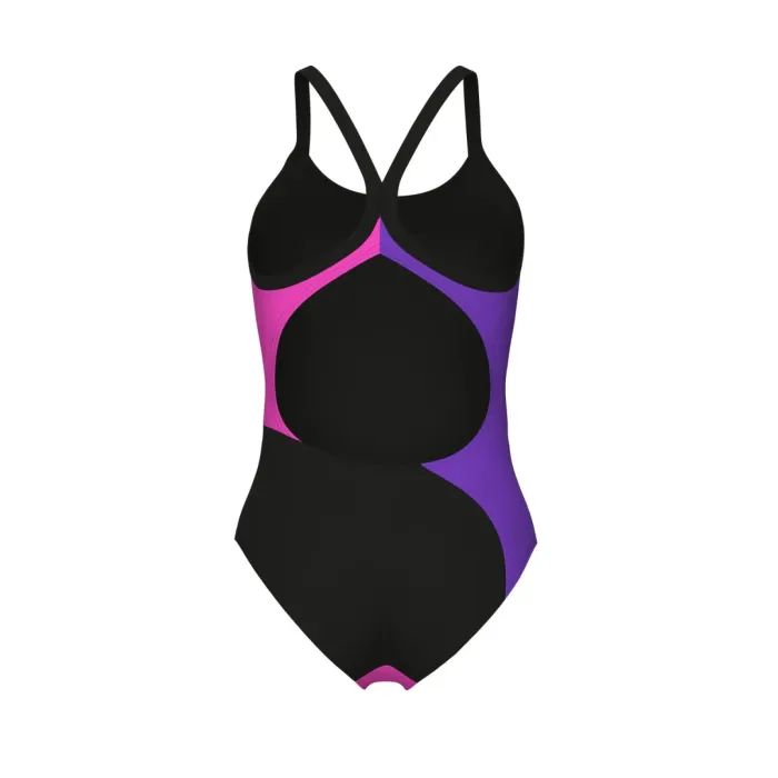 Купальник Arena Multi Slices Swimsuit Lightdro 008094-598 чорний, бузковий, бірюзовий, рожевий 40 (3468337399681) изображение 5